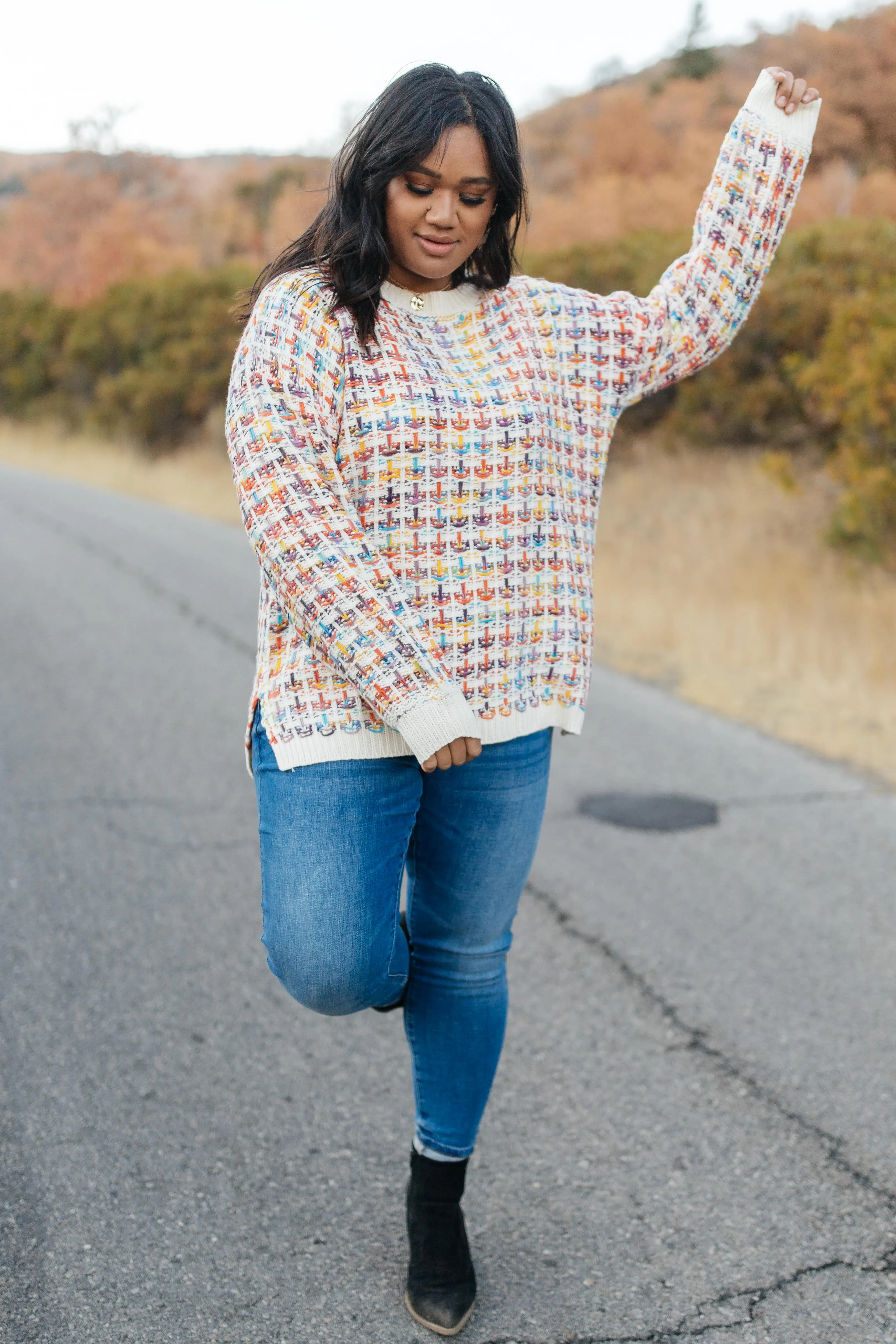 Makin' Me Love You Multicolored Sweater