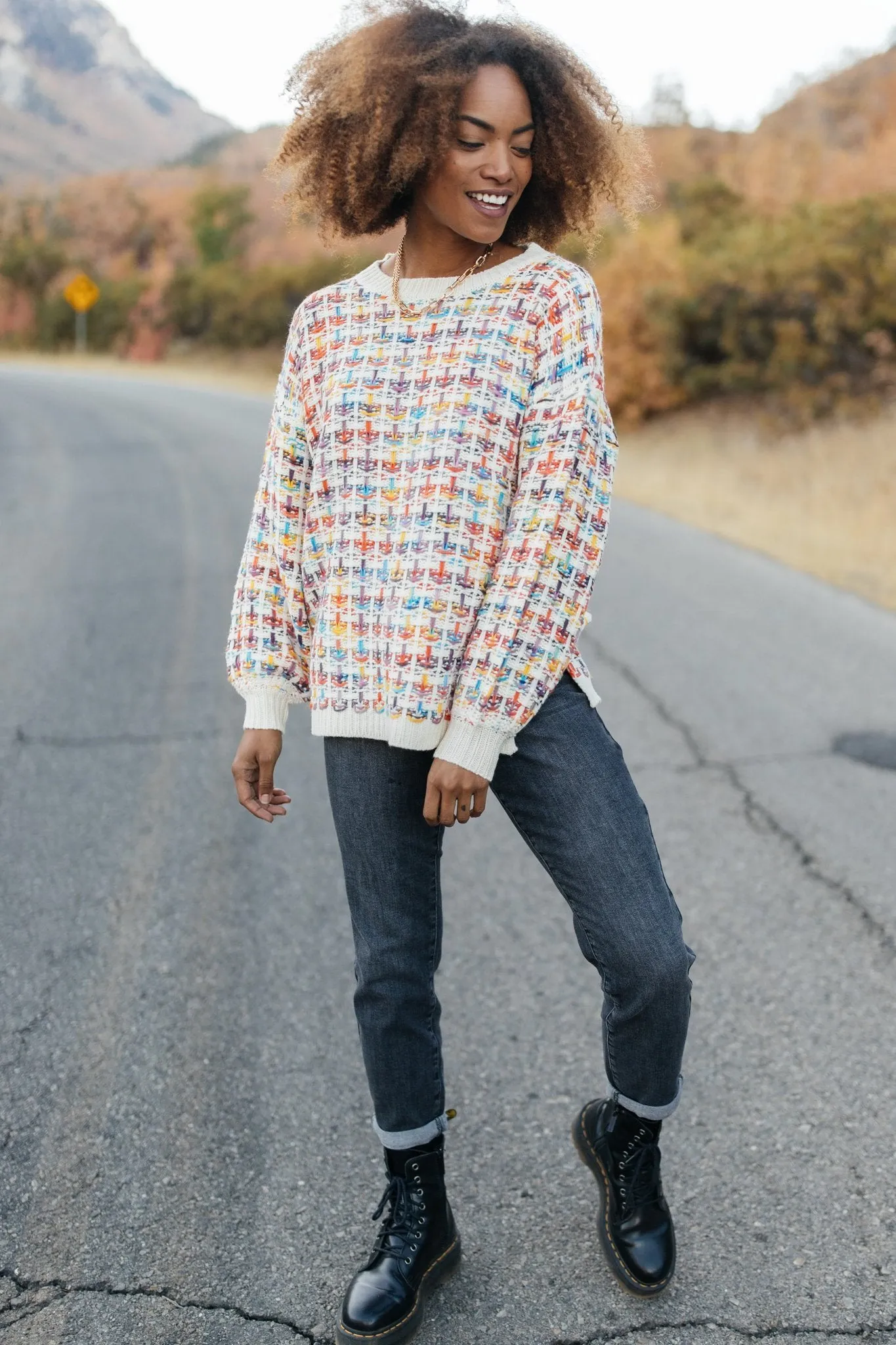 Makin' Me Love You Multicolored Sweater