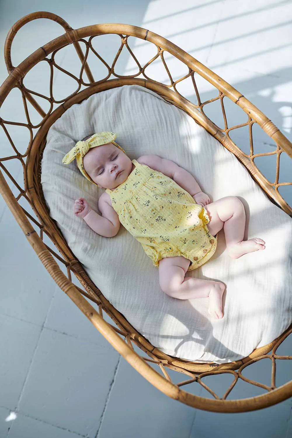 Muslin Floral Baby Romper